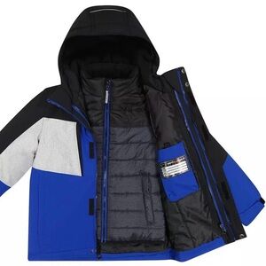 ZeroXposur Boys 3-in-1 All Seasons Multi-Functional Colorblock Jacket Small 6/7
